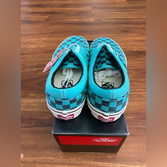 Vans Era Checkered Aqua Blue - Men’s 6.5/Women’s 8 - Picture 5 of 7